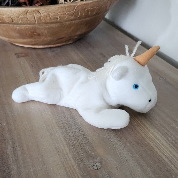 π¦ Ty Beanie Baby βMysticβ the Unicorn 1993 β Non-Iridescent Horn, Vintage - Picture 8 of 16